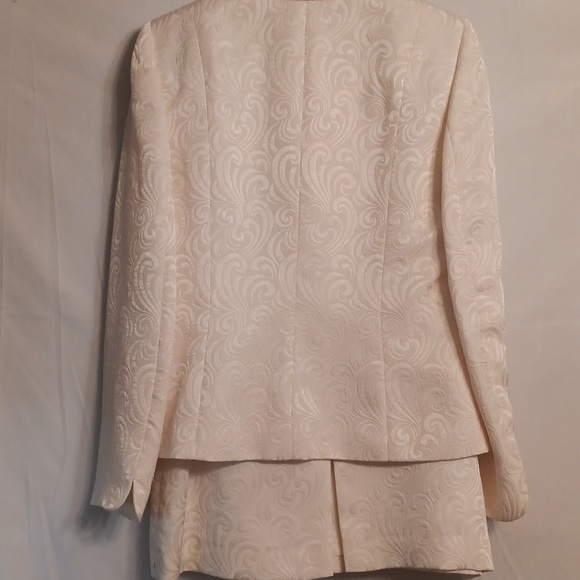 Stresa Elegant Cream Women's Jacket Suit Set Size 6 Vintage - Picture 5 of 5